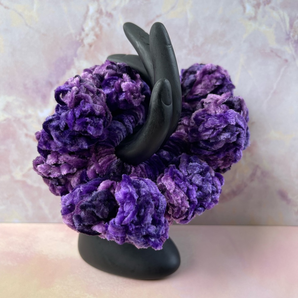 Purple Velvet Scrunchie